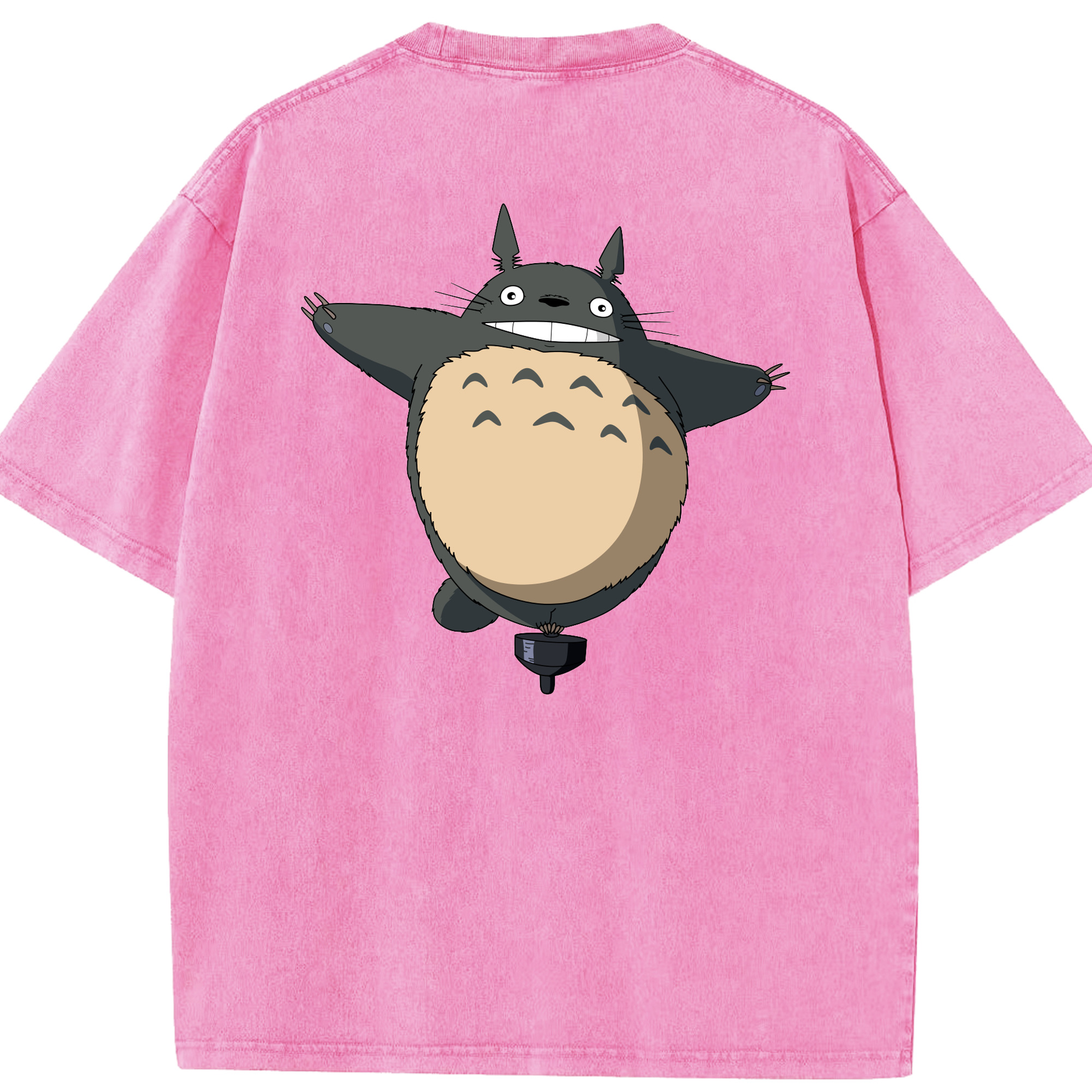 （画像用） となりのトトロ 草壁メイ 草壁サツキ My Neighbor Totoro Satsuki Kusakabe Mei Kusakabe 綿100% ヴィンテージ風 半袖Tシャツ（背面プリント）